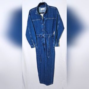 MNG Long Denim Jumpsuit